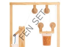 Palanga Ve Çıkrık Yapalım Deney Seti - Ahşap Makara (Bileşik Basit Makine)