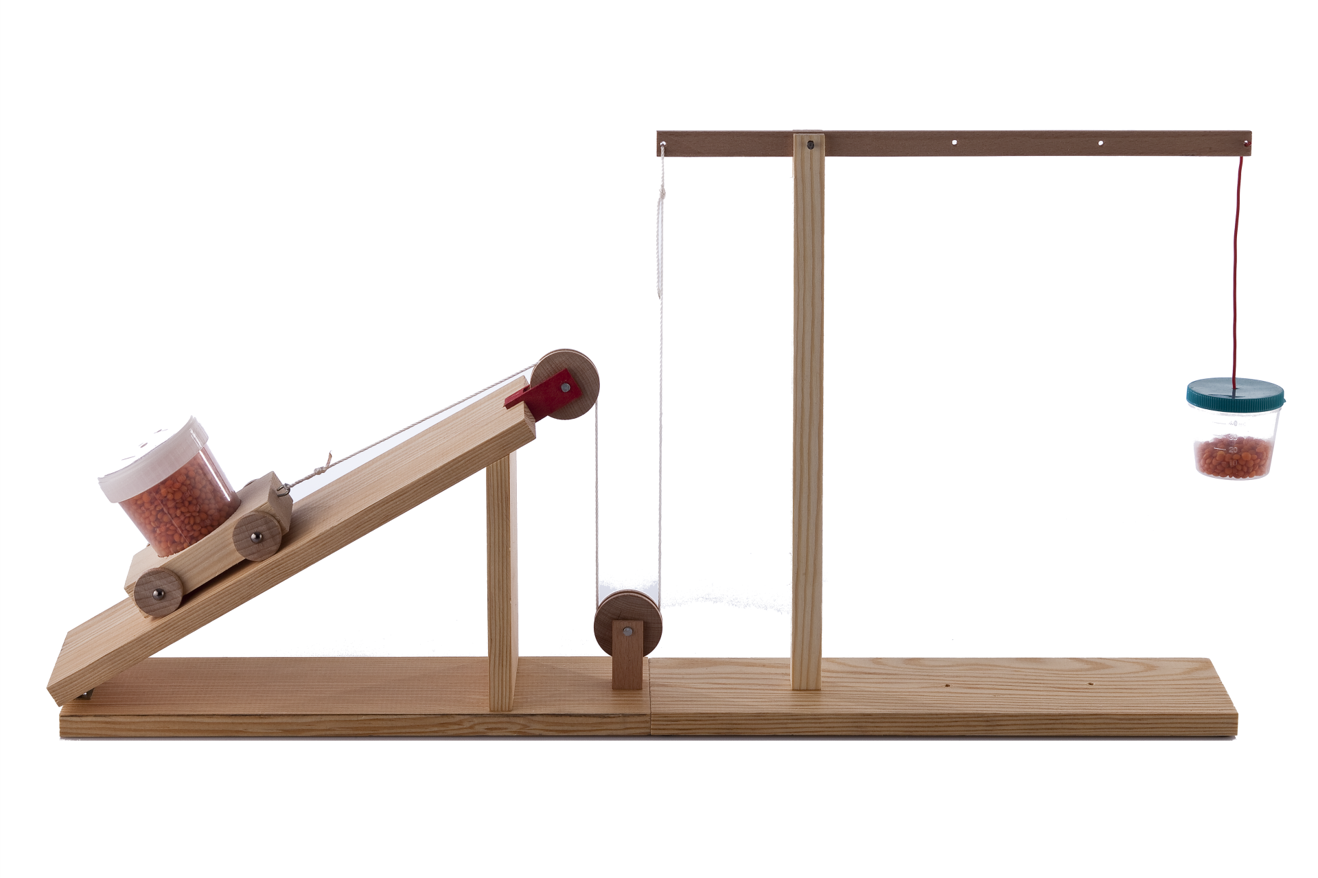 Bileşik Basit Makine Yapalım Deney Seti ( Eğik Düzlem-Kaldıraç-Makara)