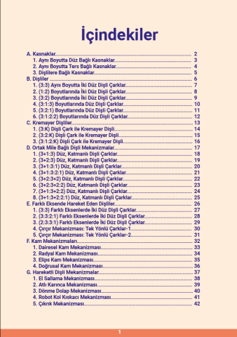 Dişli Mekanizmalar Deney Seti (Bileşik Basit Makine)