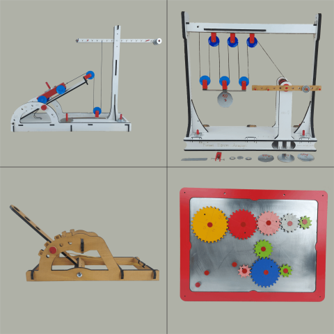 4lü Laboratuvar Tipi Bileşik Makineler Avantajlı Set